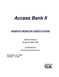 Aby wyświetlić dokument Carrier-access 5395 Pearl Parkway Instrukcja Użytkownika