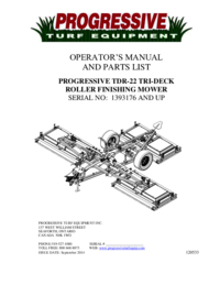 Aby wyświetlić dokument Progressive-turf-equipment TDR-22 1393176 and Above Instrukcja Użytkownika
