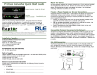 Aby wyświetlić dokument Rle Protocol Converter Quick Start Instrukcja Użytkownika