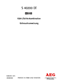 Aby wyświetlić dokument Aeg-Electrolux S40200DT Instrukcja Użytkownika